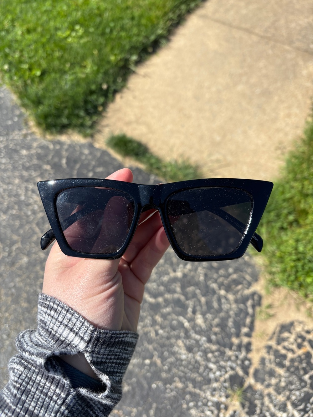 Target Black Oversized Cat-Eye Sunglasses